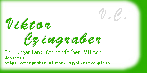 viktor czingraber business card